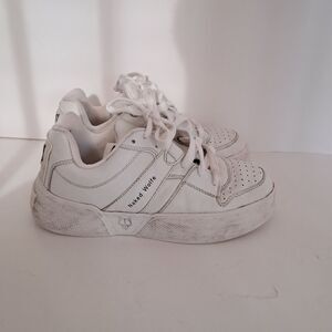 *Final Price* Naked Wolfe Sneakers Women's 7.5 Pixie White Leather Y2K Platform